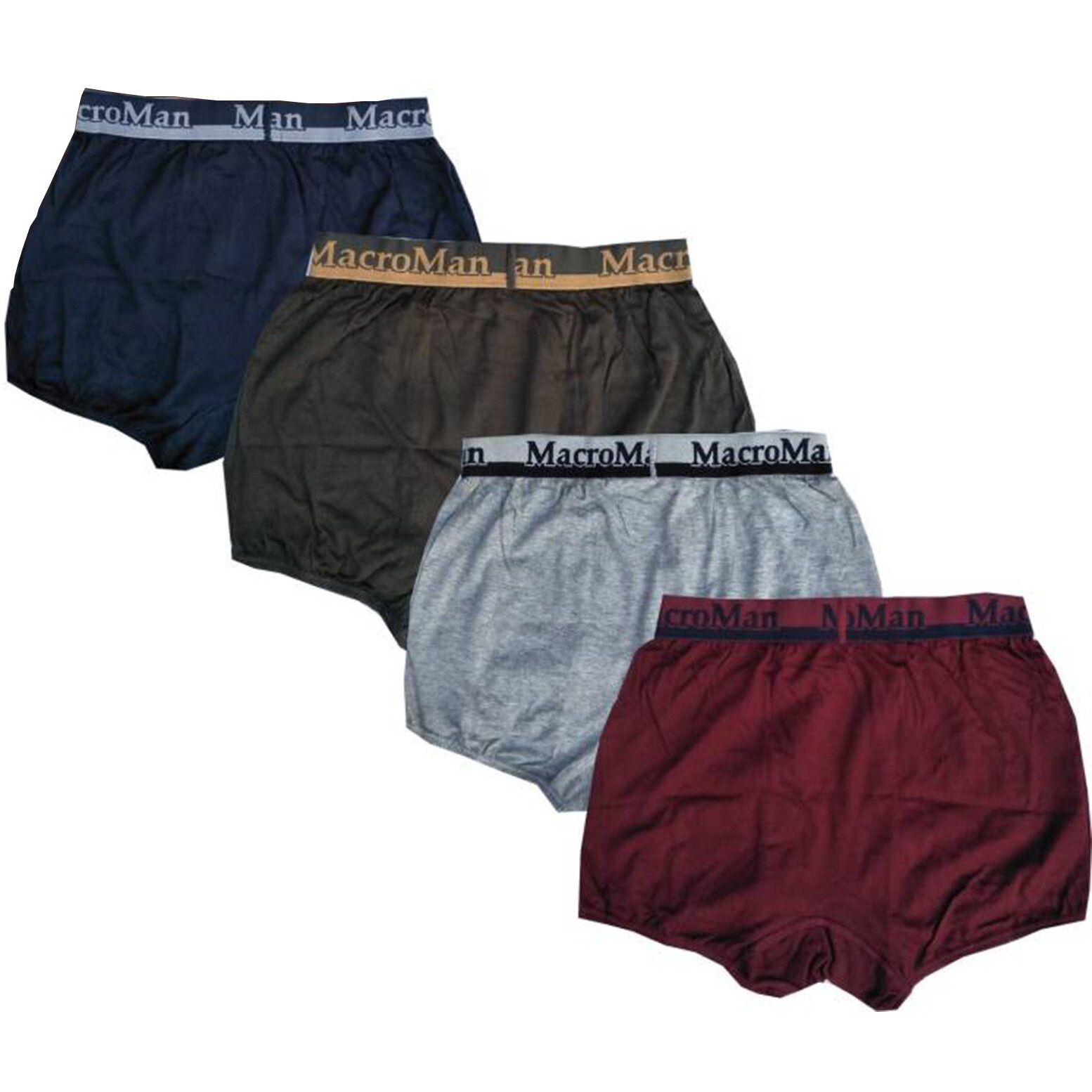 Rupa Men's Cotton Letter Print (Pack Of 4) (Macroman Col Plain Trunk (Po4)-M_5_Assorted_85 Cm)