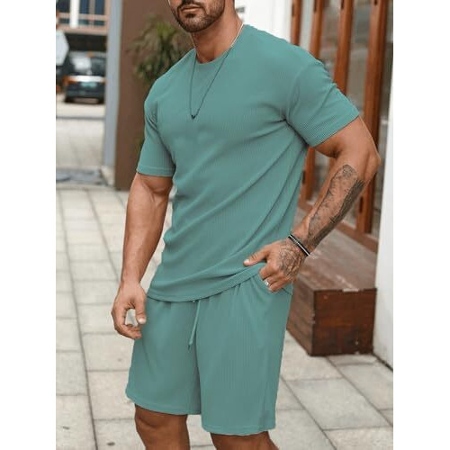 Shienzy Men's Casual Solid Printed Night Suit Co-Ord Set || T-Shirt And Shorts Nightwear Set || Sleepwear/Loungewear For Regular Wear (1166Shz_Rm_Xxl)