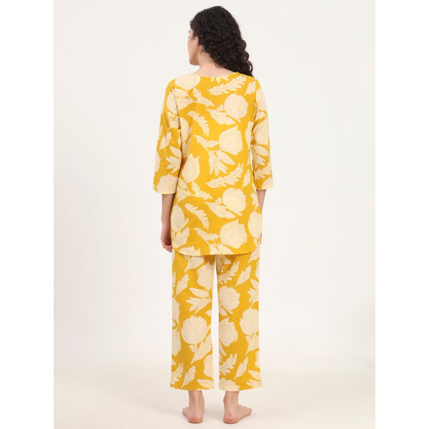 Tee Projekt Co Ord Set For Women Stylish | Ethnic Co Ord Set For Women Yellow