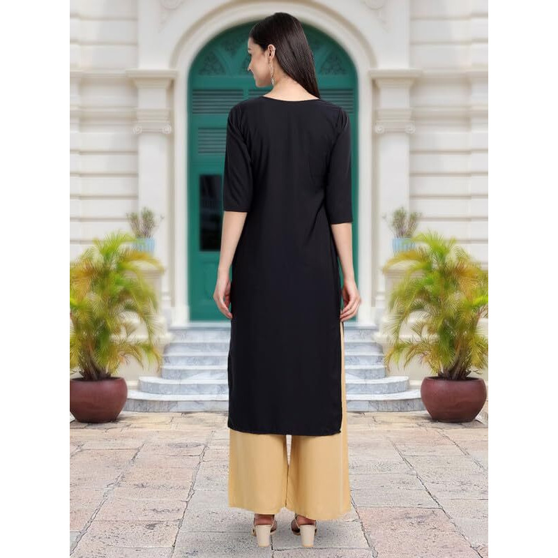 Tee Projekt Printed Crepe Kurti For Women Ll Modern Kurtis For The Trendy You (Pack Of 6)