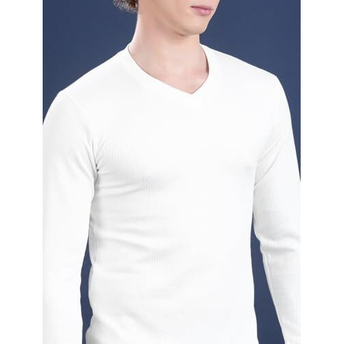 Rupa Blouson Regular Plain Thermal Top (Torrido Men's Vnfs 6001_White_100)