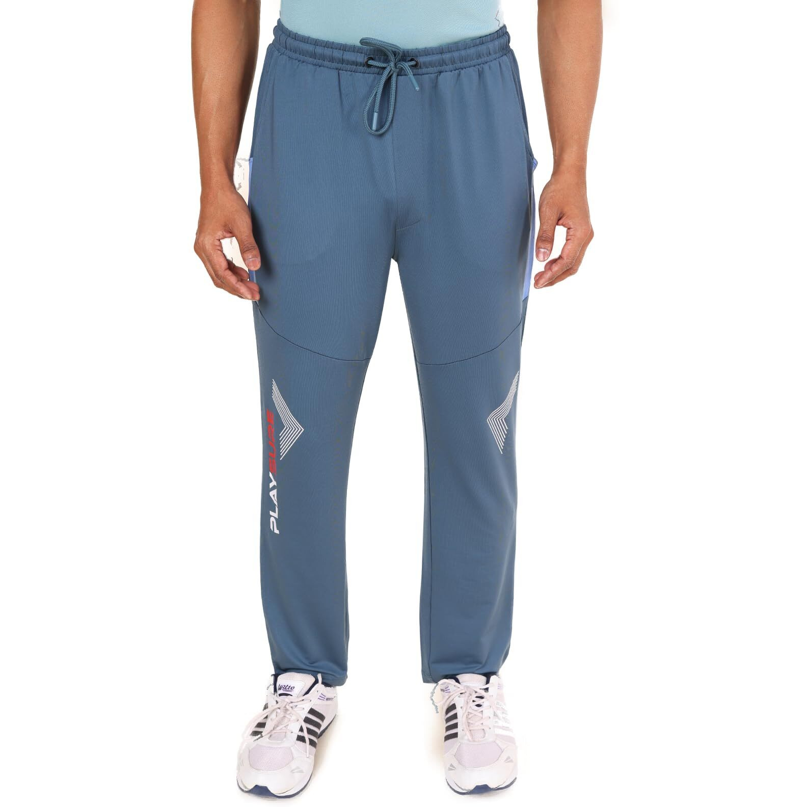 Rupa Colors Mens Playsure Dry Fit Activewear Track Pant | Stretchable Fabric | Self-Folding Waistband | Both Side Pockets