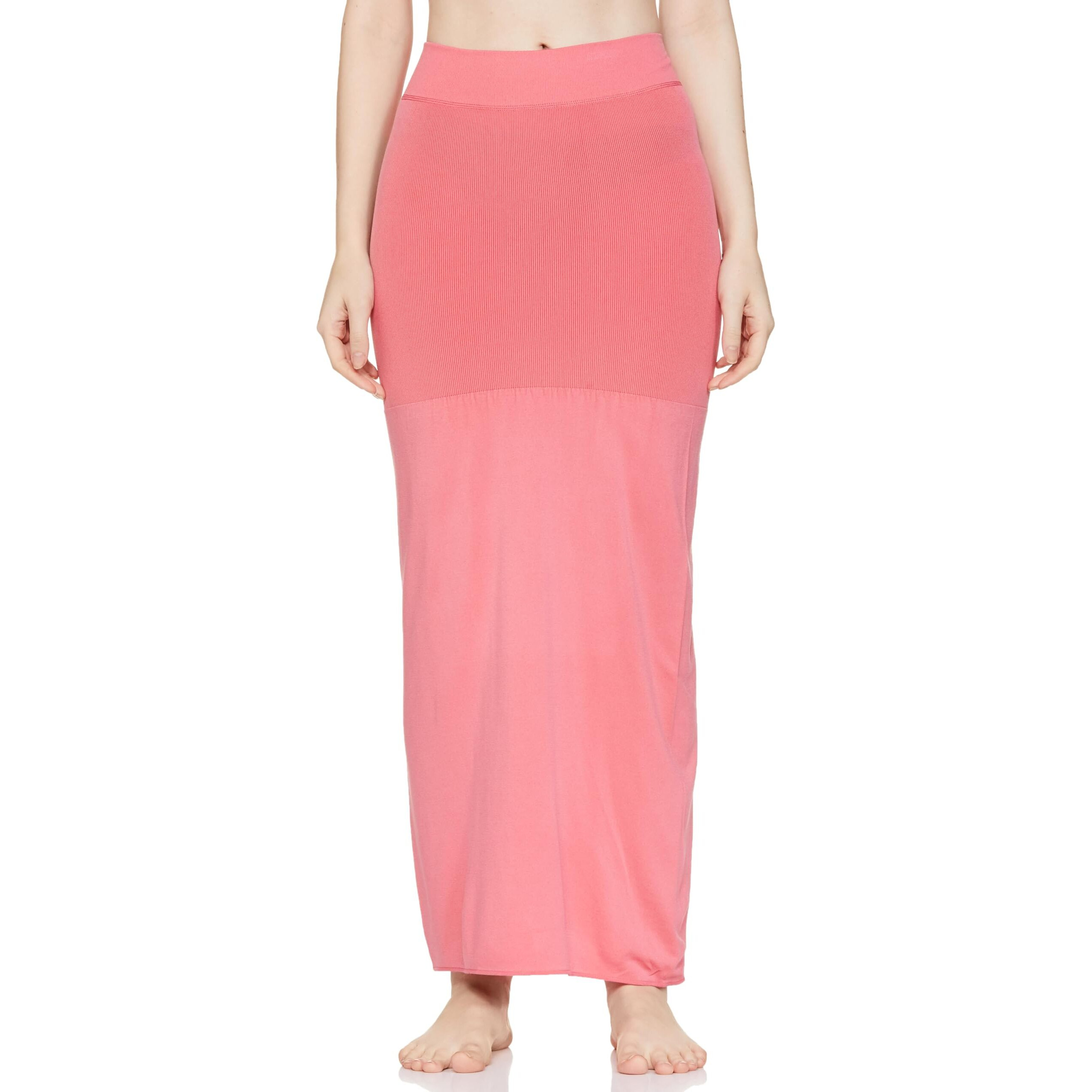 Zivame All Day Flared Mermaid Reversible Saree Shapewear - Red N Pink