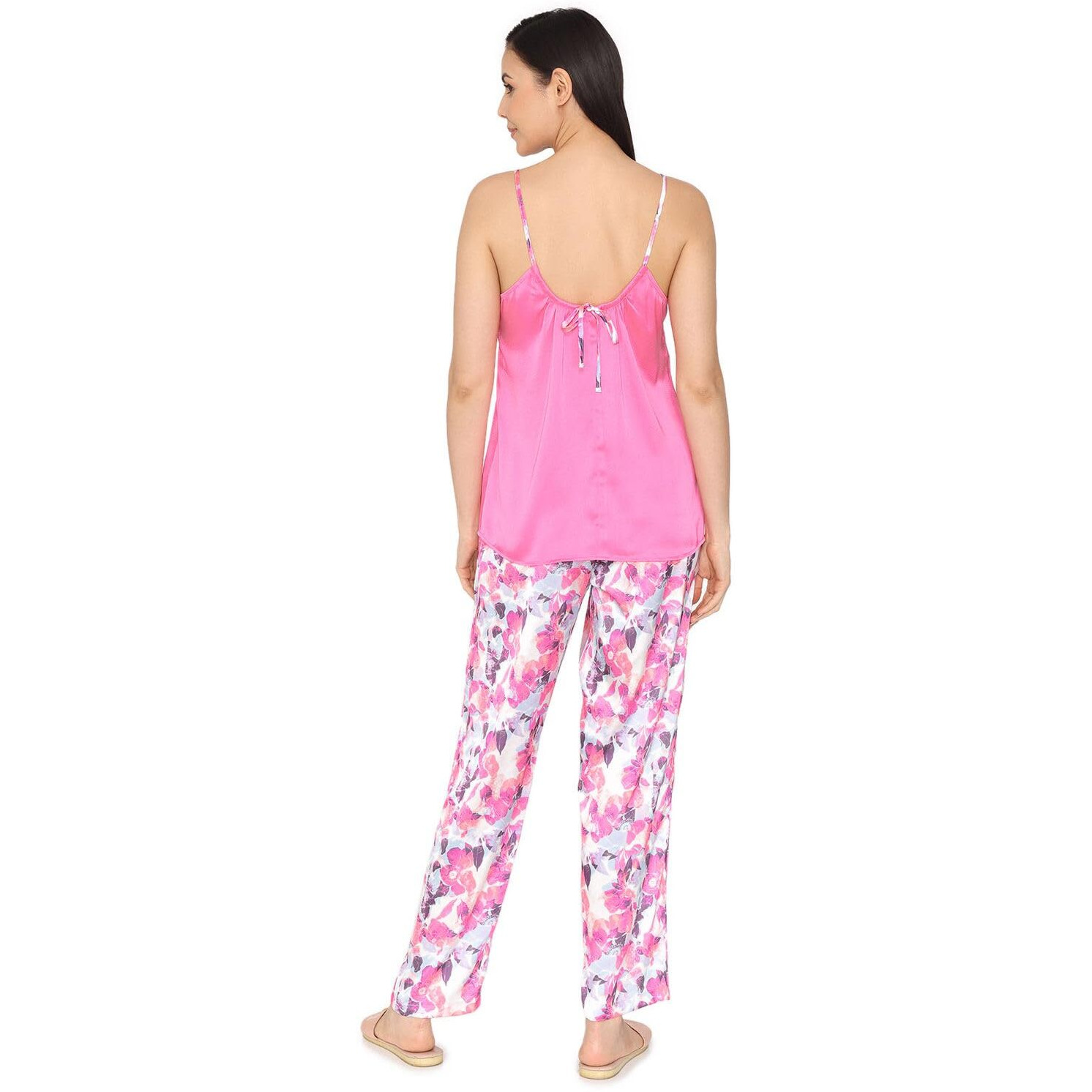 Zivame Women's Pyajama Sets Relaxed Pajama (Zi633W-Candy Pink_Candy Xl)