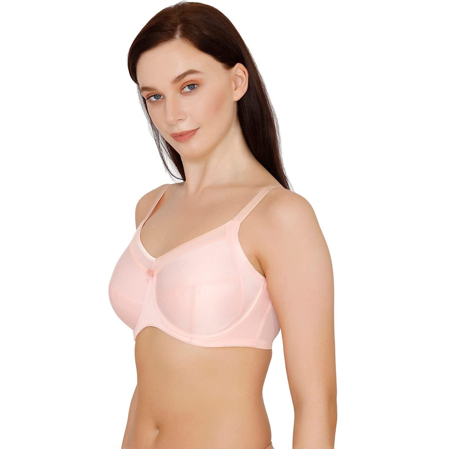 Zivame Women's Polyester Underwire Full Coverage Bra (Zi10Ircorebpink036Dd_Pink_36Dd)