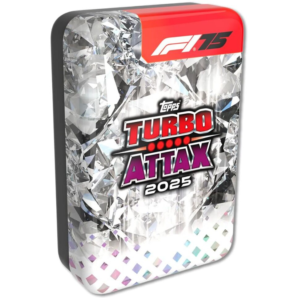 Topps Turbo Attax Formula 1 2025 Trading and Collectible Card Game(Mega Tin - Diamond Edition)
