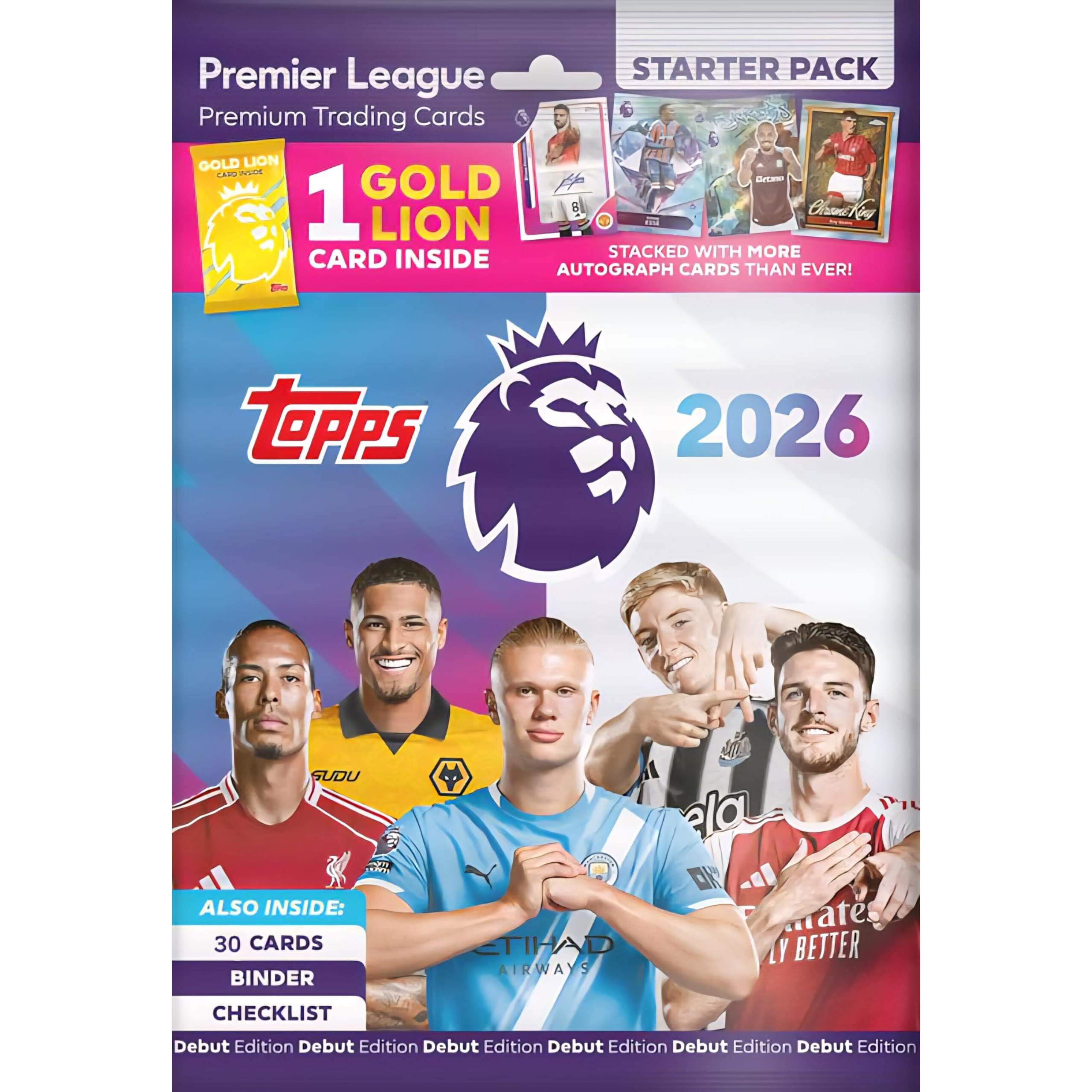 Topps Premier League 2026 - Debut Edition - Trading and Collectible Card Game (Exclusive Starter Pack)