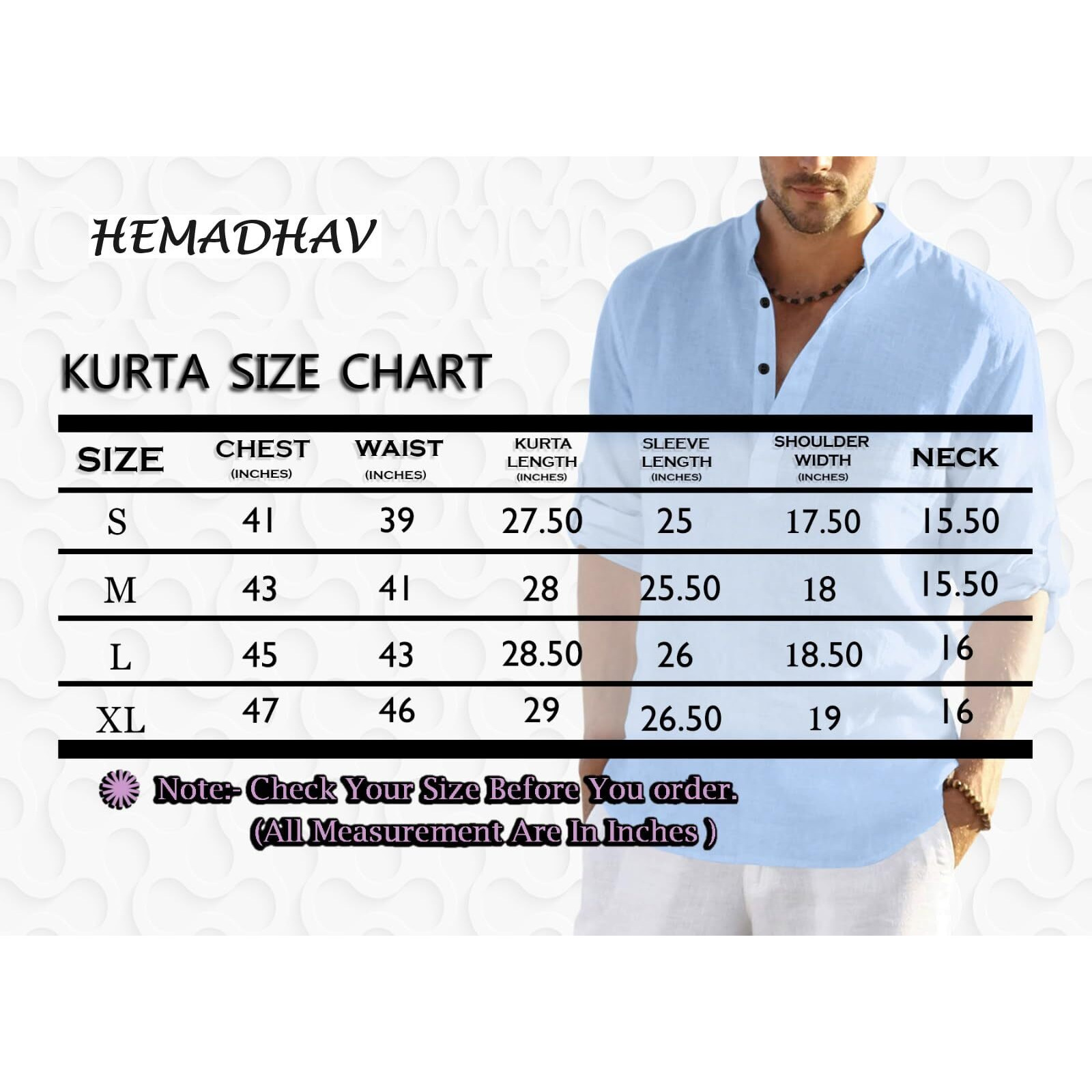 Hemadhav Combo Of Mens Regular Fit Cotton Blend Casual Kurta (Pack Of 2)