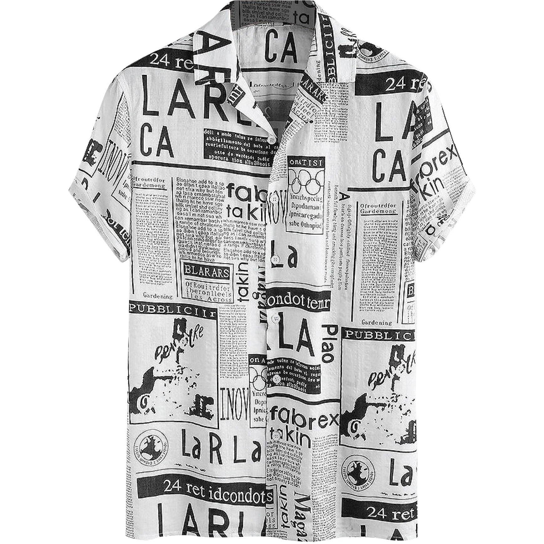 Rebelify Mens Lycra Bland Shirt With Half Sleeves Button Down Closure Round Collar Neck Printed Pattern Relaxed Fit And Standard Length Maroon, White