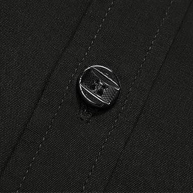 Rebelify Double Pocket With Flap Men Cargo Cotton Shirt Black