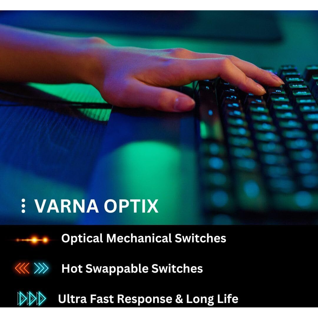 Varna Optix  Wired optical switch mechanical KB Blue Switch
