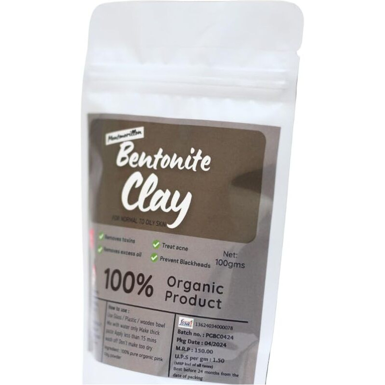 Bentonite Clay |  Detox, Brighten & Hydrate | Pore Cleansing & Acne Control