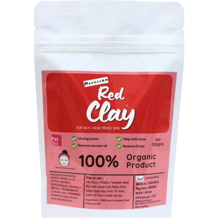 Red Clay |  Detox, Brighten & Hydrate | Pore Cleansing & Acne Control