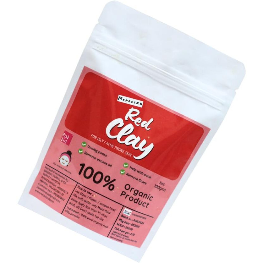 Red Clay |  Detox, Brighten & Hydrate | Pore Cleansing & Acne Control