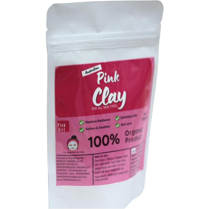 Australian Pink Clay Mask Detox, Brighten & Hydrate | Pore Cleansing & Acne Control