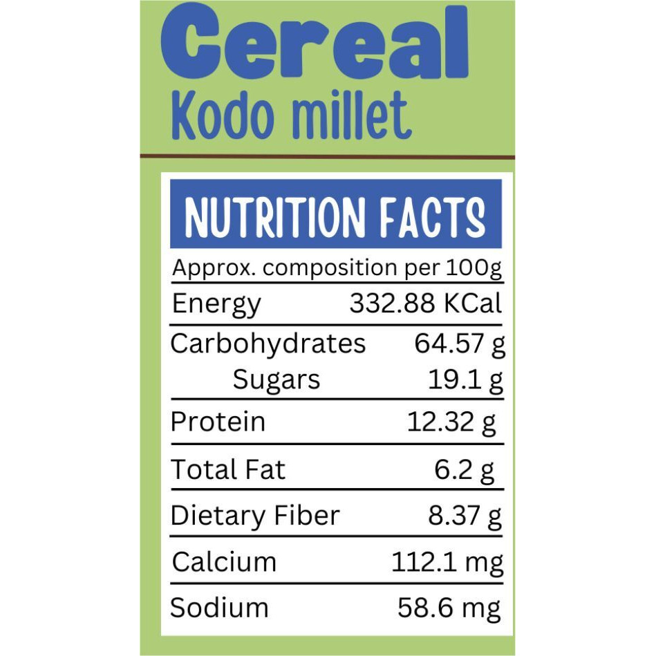 TummyFriendly Foods Tummy Friendly Foods Kodo Millet Cereal (100 g, 12+ Months)