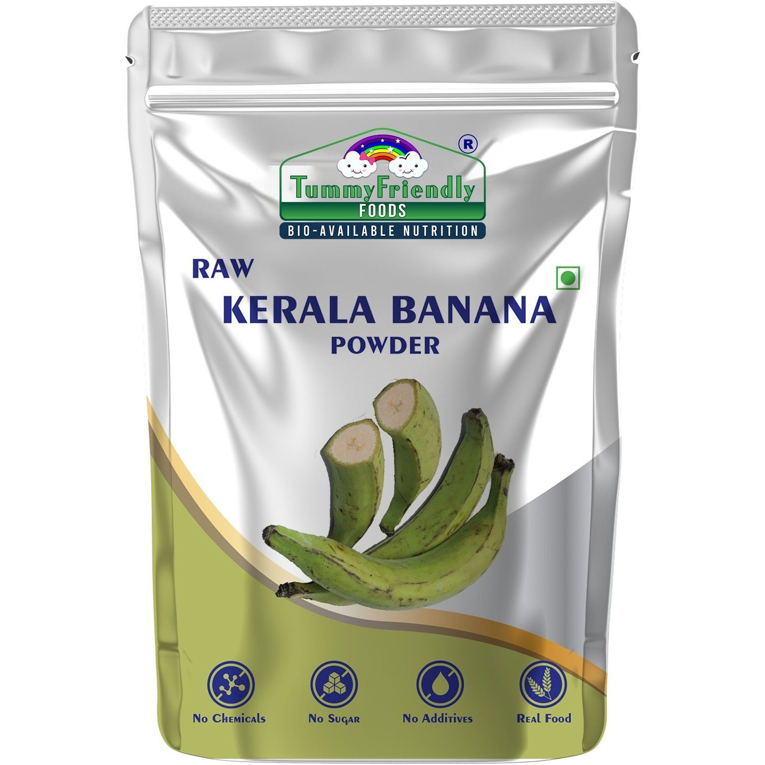 TummyFriendly Foods Natural Raw Kerala Banana Powder | Raw Nendran Banana Powder | No Chemicals Cereal (500 g, Pack of 5, 6+ Months)