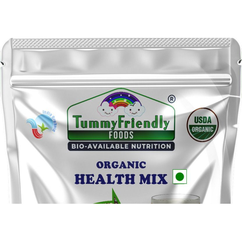 TummyFriendly Foods Certified Organic Health Mix for Kids. No Pesticides, No Chemicals Cereal (800 g, 24+ Months)