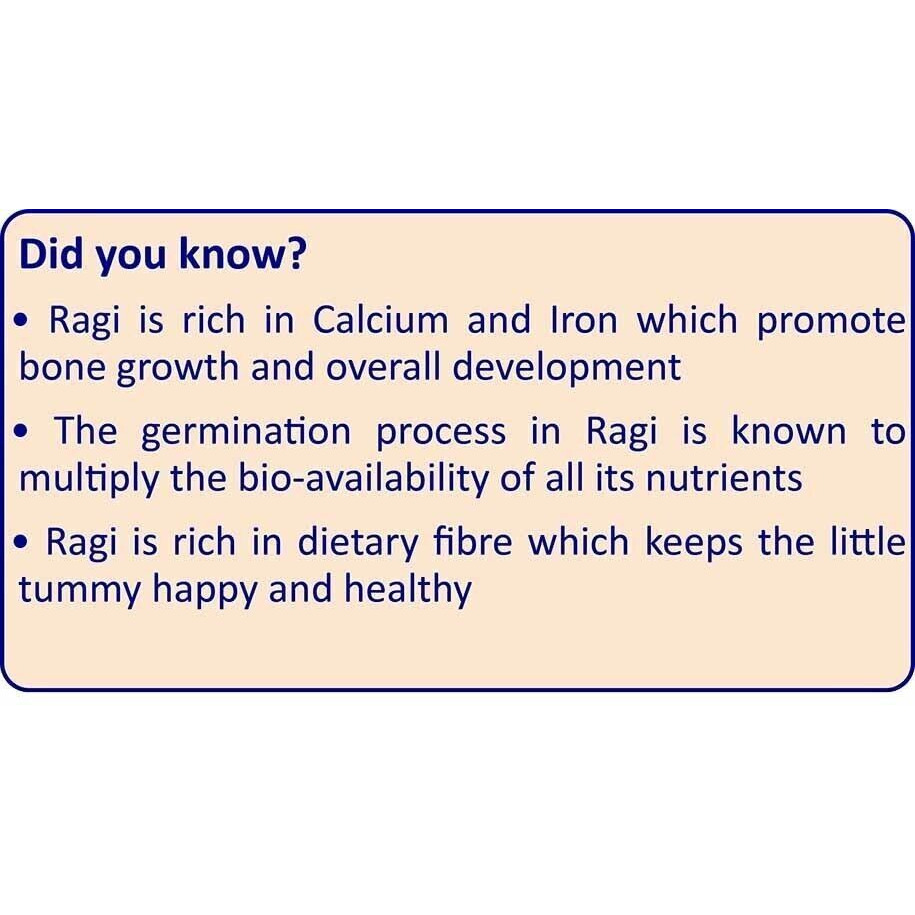 TummyFriendly Foods USDA Certified Ragi Porridge Mixes - Stage1, Stage2, Stage3 | Rich in Calcium, Iron, Fibre & Micro-Nutrients |3 Packs, 50g Each Cereal (150 g, Pack of 3, 6+ Months)