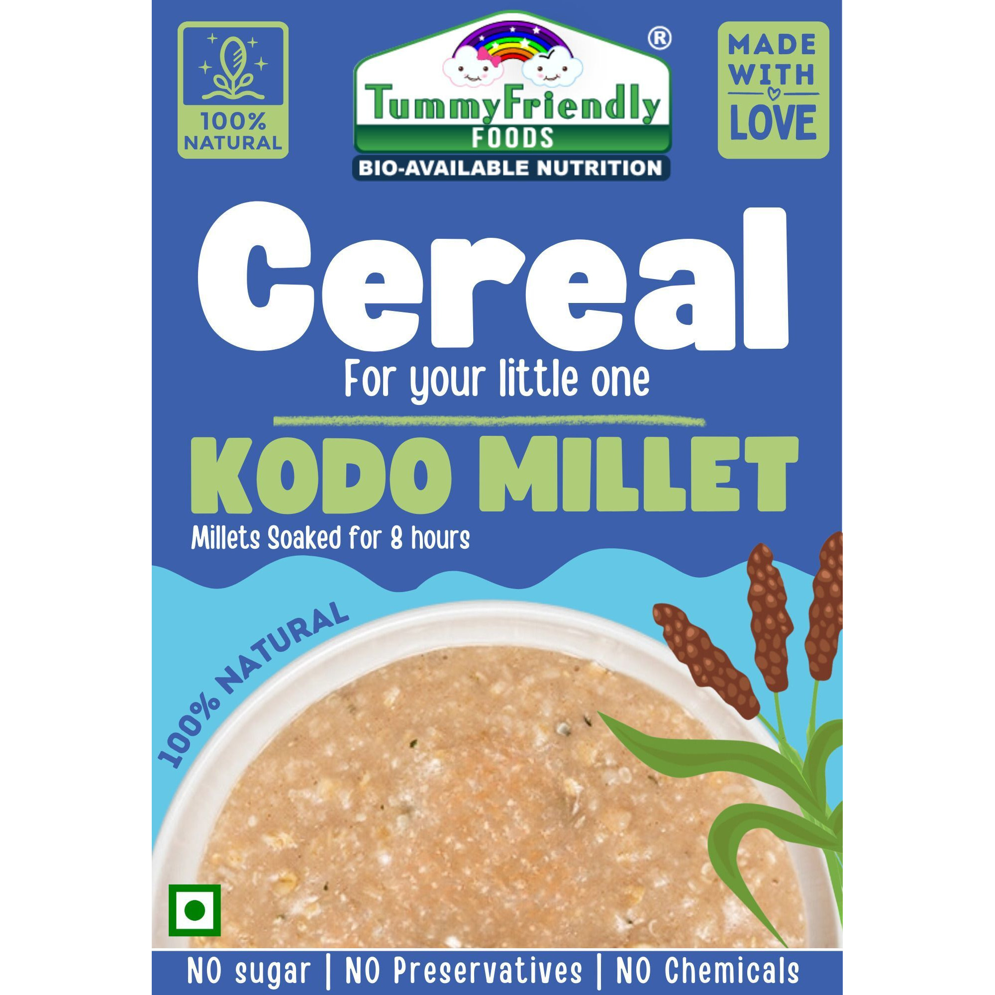 TummyFriendly Foods Kodo Millet Cereal (300 g, 12+ Months)