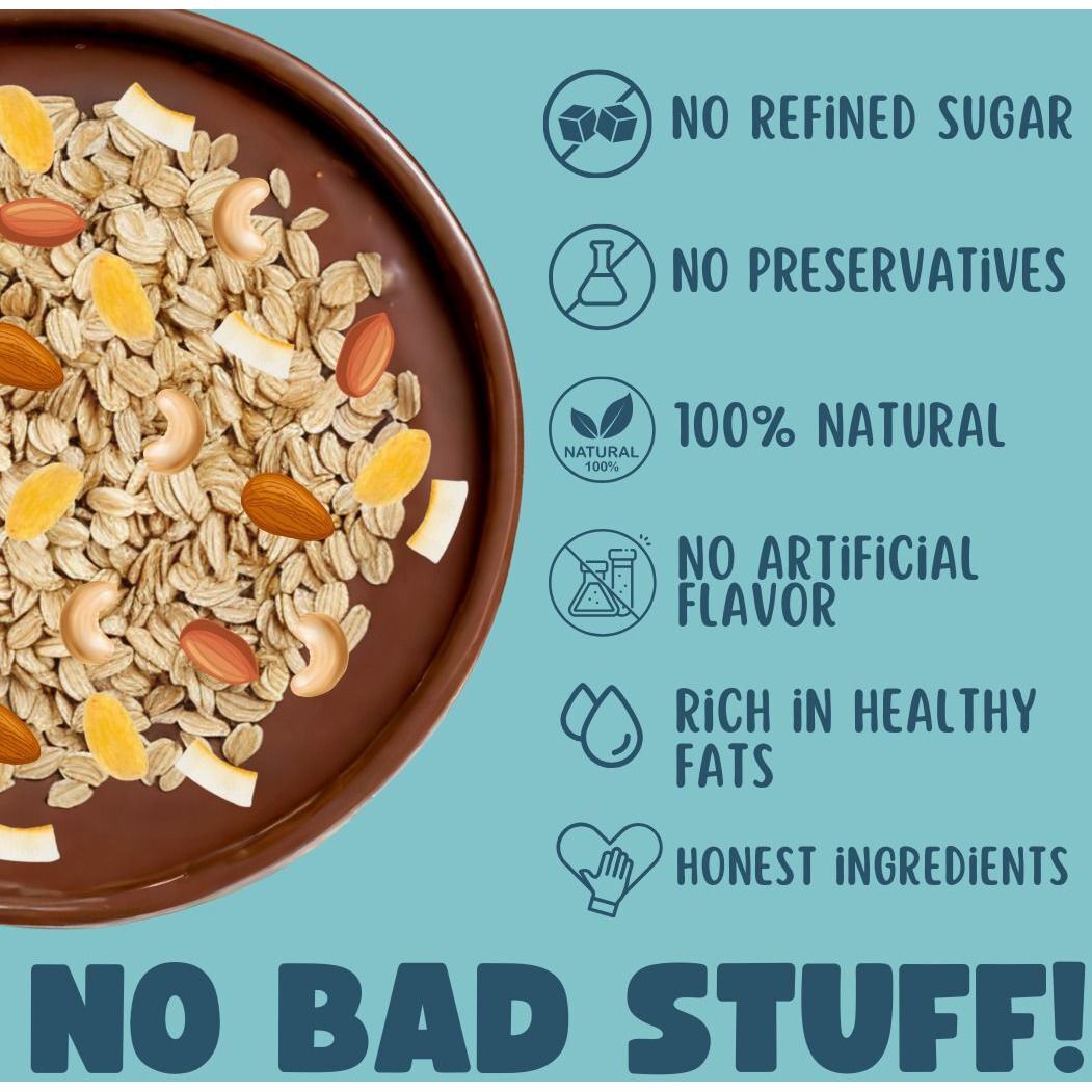 TummyFriendly Foods Tummy Friendly Foods Chocolate Oats and Nuts Mix 100g Baby Snacks 100 g