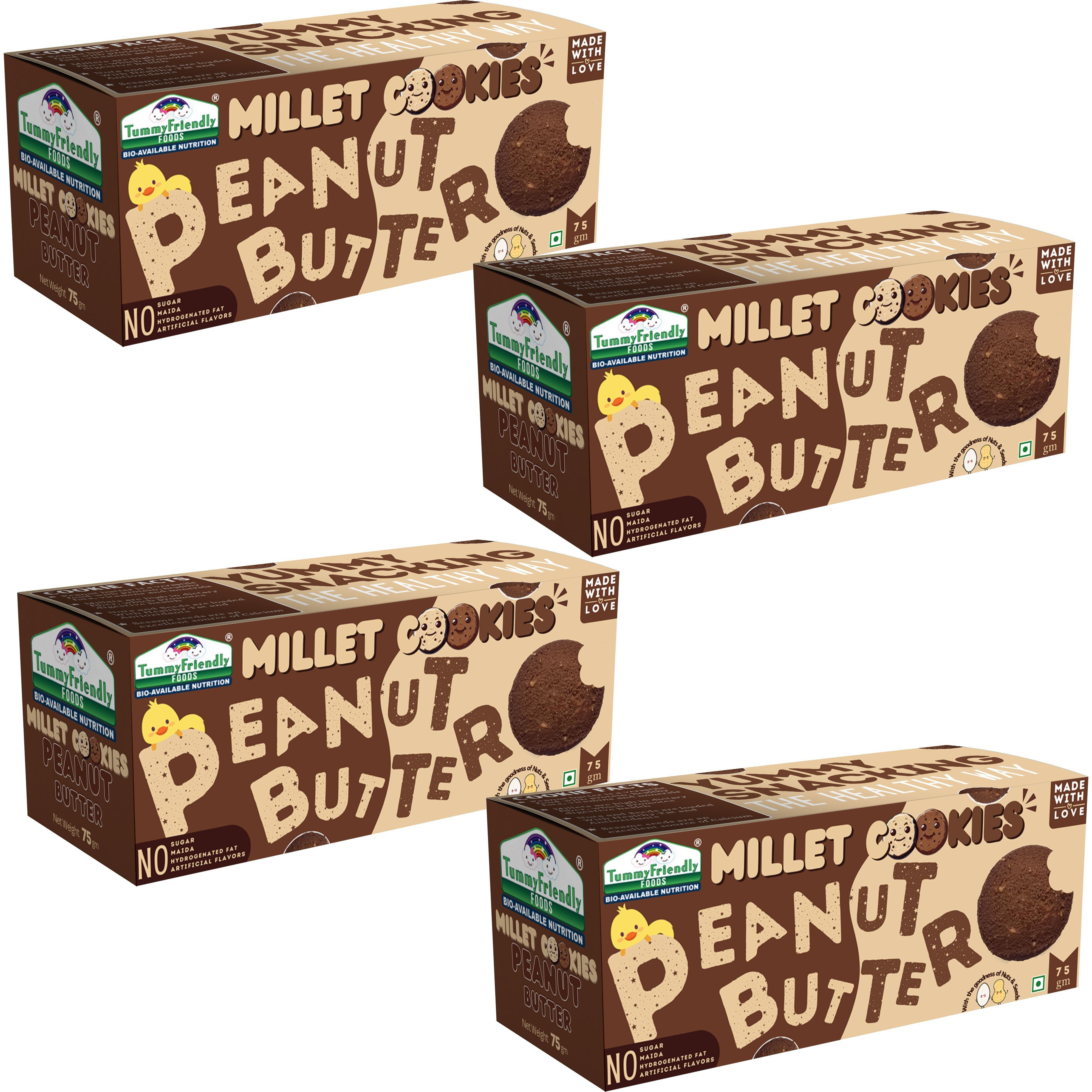 TummyFriendly Foods CookiesPeanut-4x75-Baby Baby Snacks 300 g