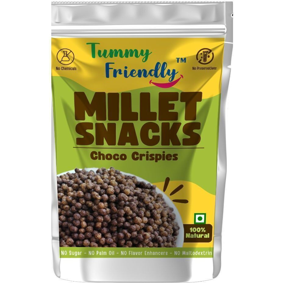 TummyFriendly Foods TummyFriendly Healthy Snacks for Kids--ChocoCripsies-MilletBites-SweetnSalt Puffcorn (4 x 70 g)