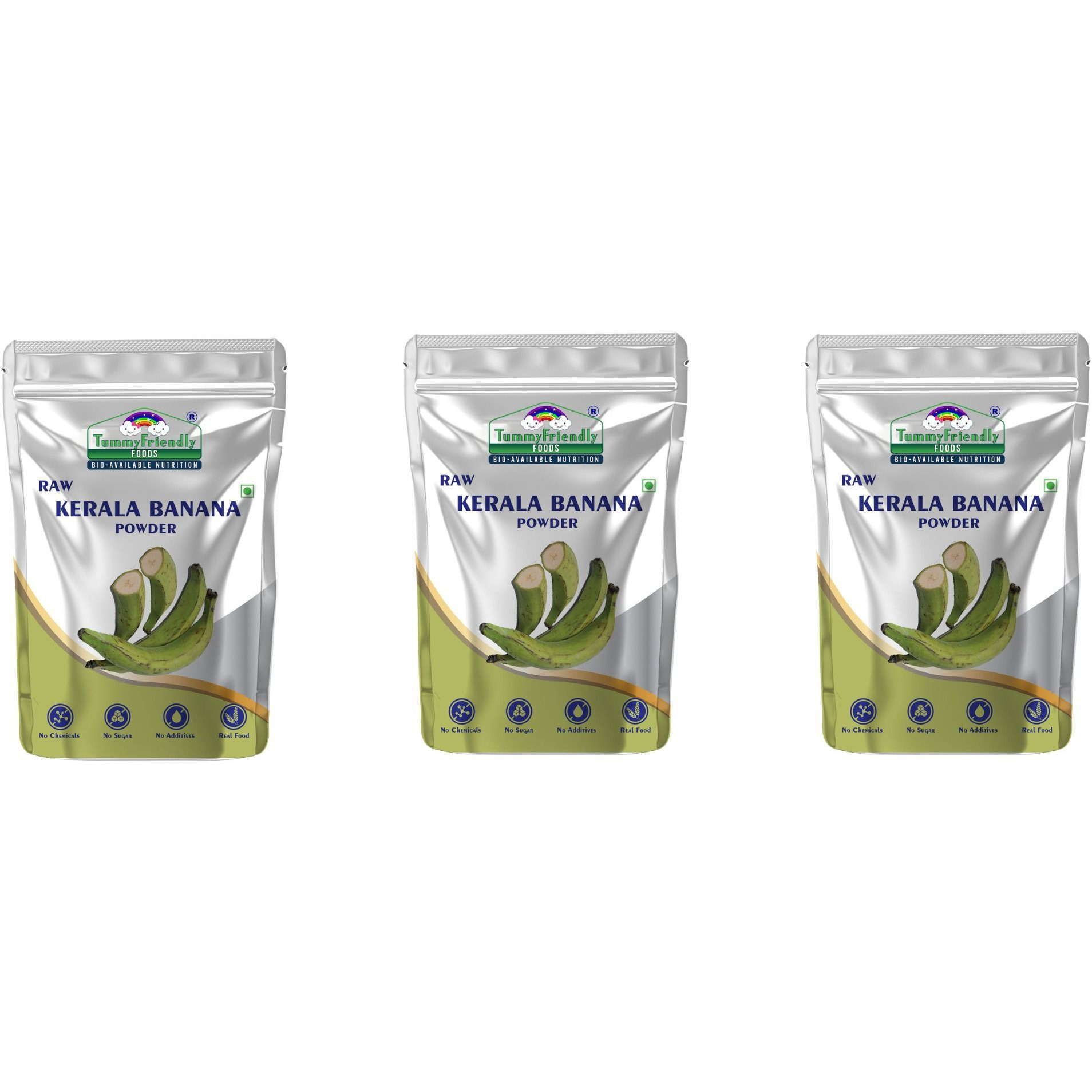 TummyFriendly Foods Natural Raw Kerala Banana Powder | Raw Nendran Banana Powder | (Each pack 100g) Cereal (300 g, Pack of 3, 6+ Months)