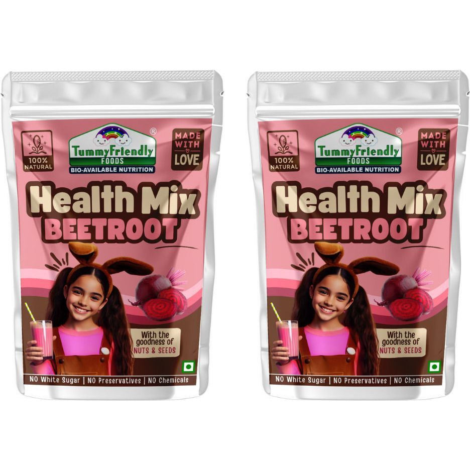 TummyFriendly Foods Tummy Friendly Foods Toddler Cereal Organic Beetroot Health Mix (Each pack 100g) Cereal (200 g, Pack of 2, 12+ Months)