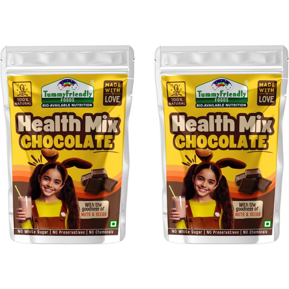 TummyFriendly Foods Tummy FriendlyFoods Toddler Cereal Organic Chocolate Health Mix (100g each pack) Cereal (200 g, Pack of 2, 12+ Months)