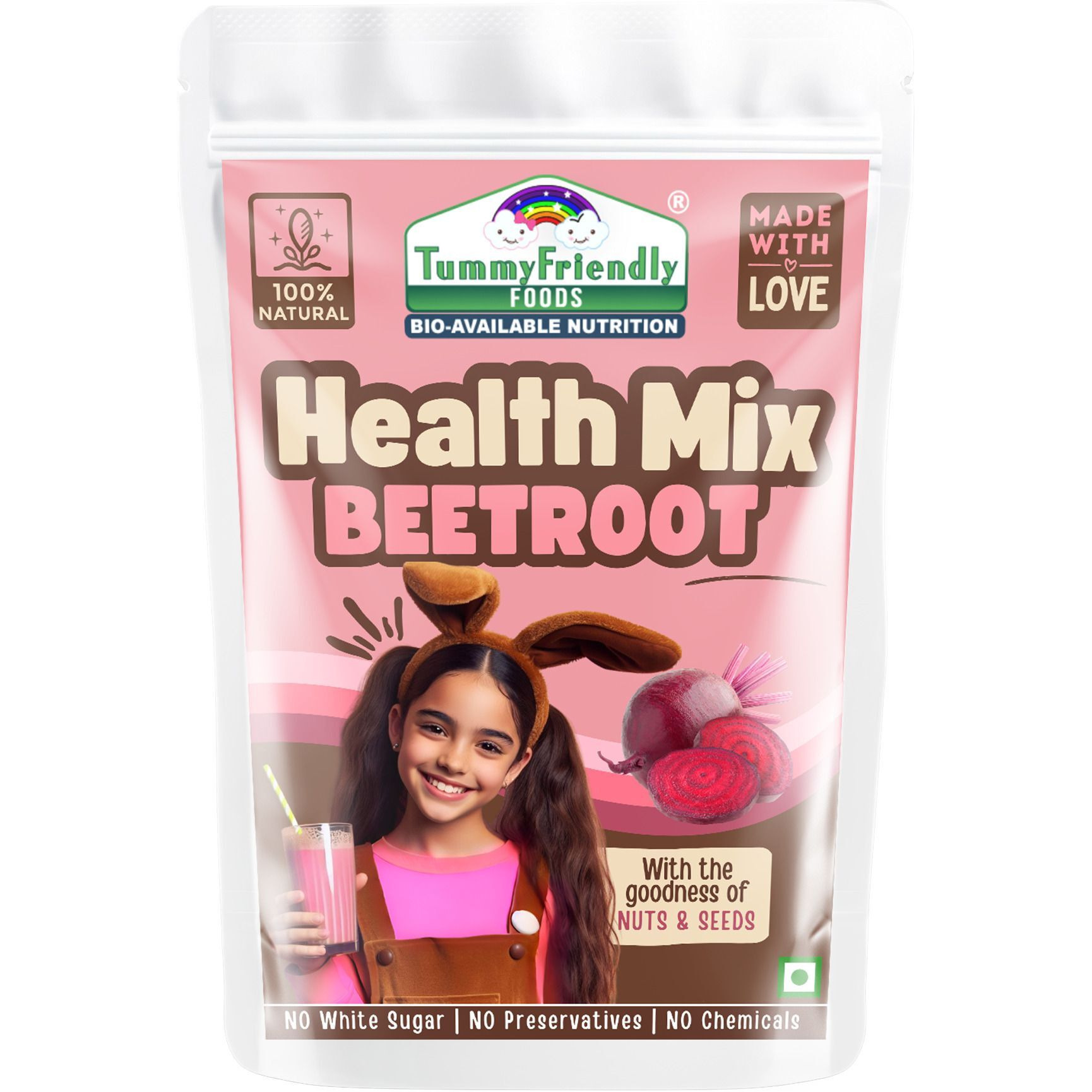 TummyFriendly Foods Tummy Friendly Foods Toddler Cereal Organic Beetroot Health Mix Cereal (300 g, 12+ Months)