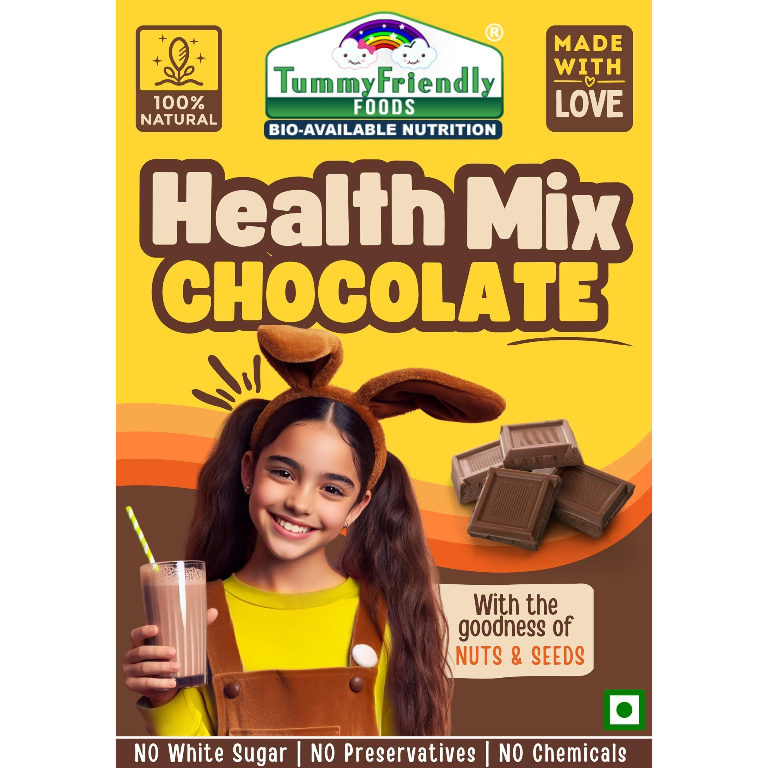 TummyFriendly Foods Tummy Friendly Foods Toddler Cereal Organic Chocolate Health Mix Cereal (300 g, 12+ Months)