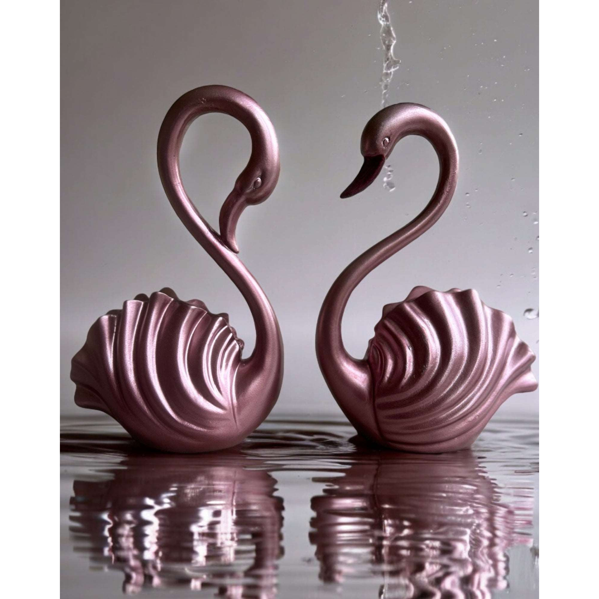 Swan Pair for interior Decor A Serenade of Love and Elegance