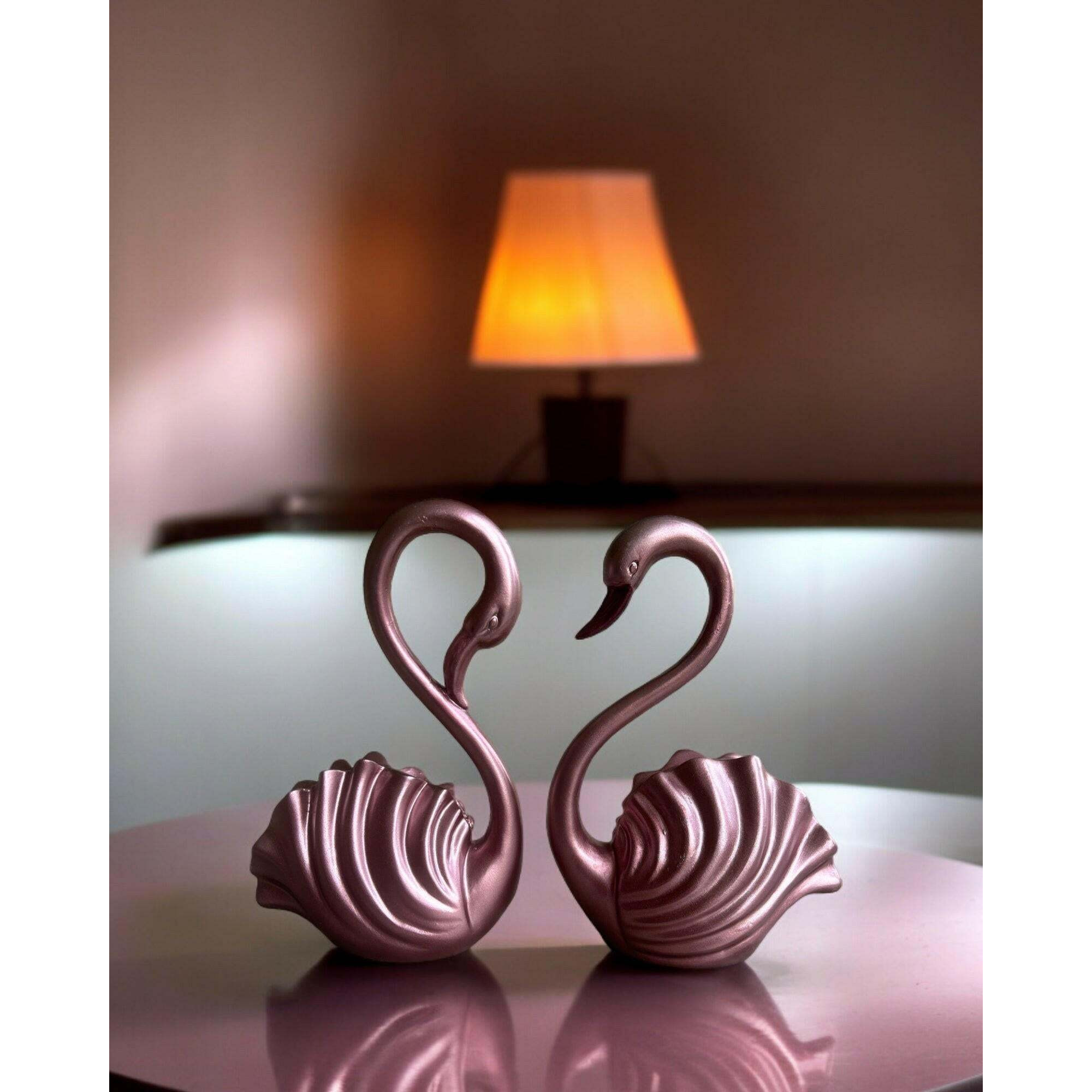 Swan Pair for interior Decor A Serenade of Love and Elegance