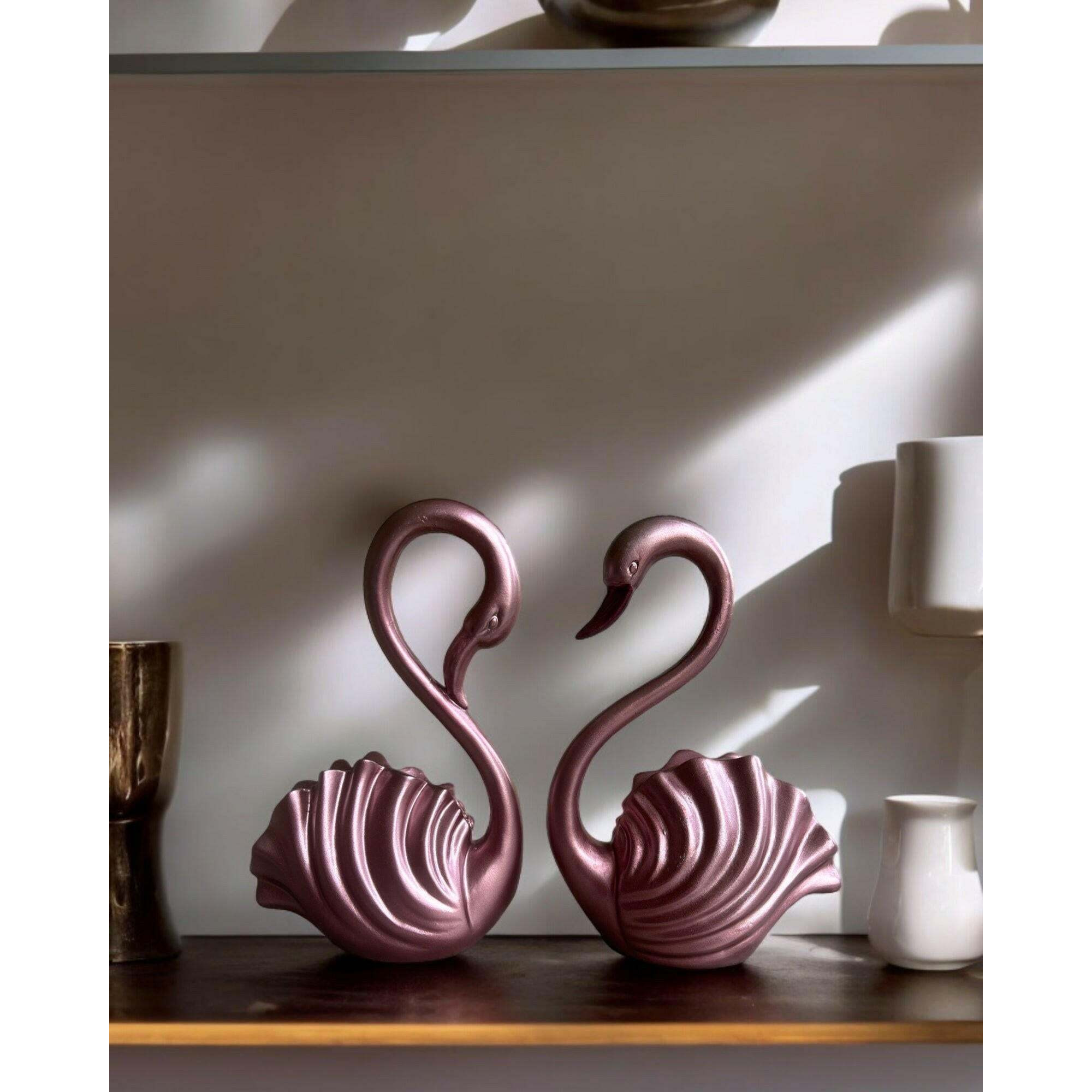 Swan Pair for interior Decor A Serenade of Love and Elegance