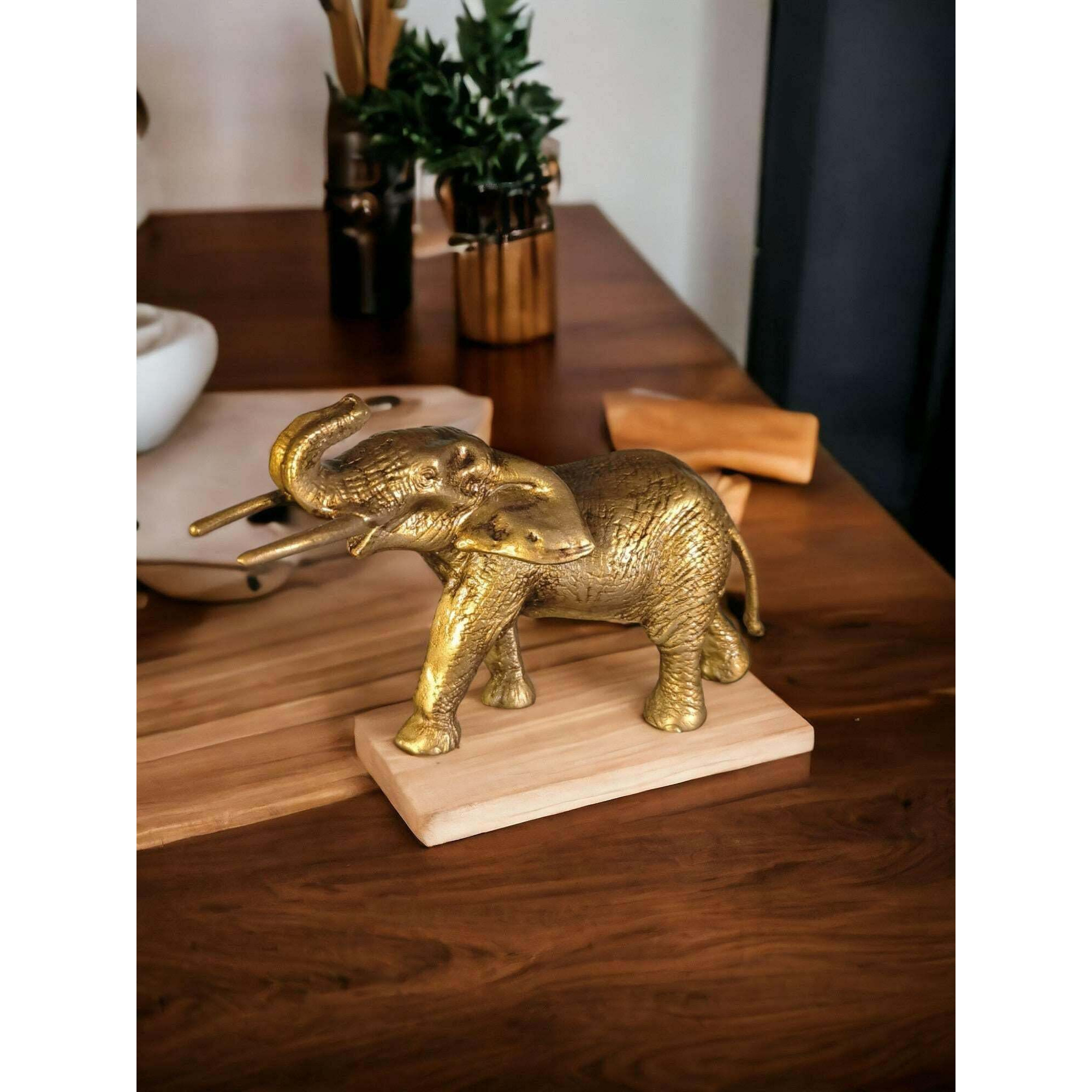 African Elephant figurine - Majestic Wildlife Home Dcor