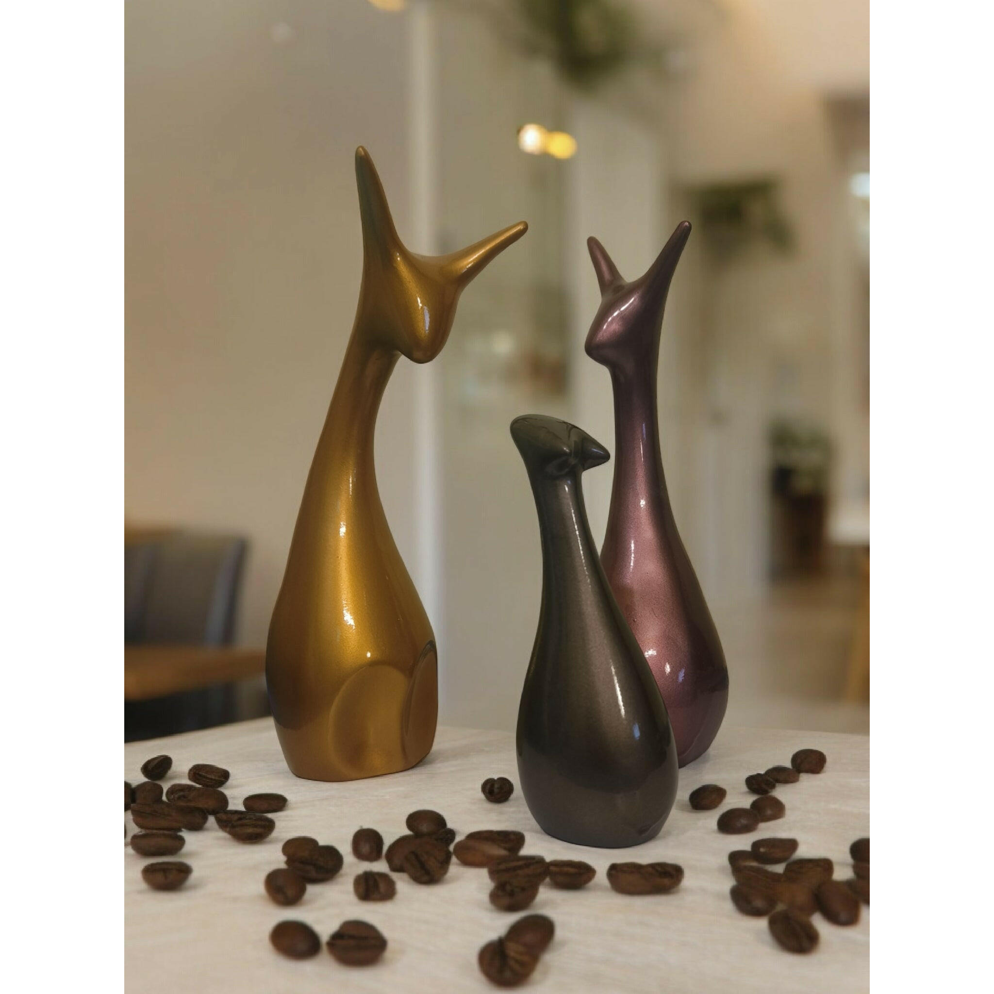 Cat Family Sculptures Whimsical Feline Charm for Your Home and bedroom