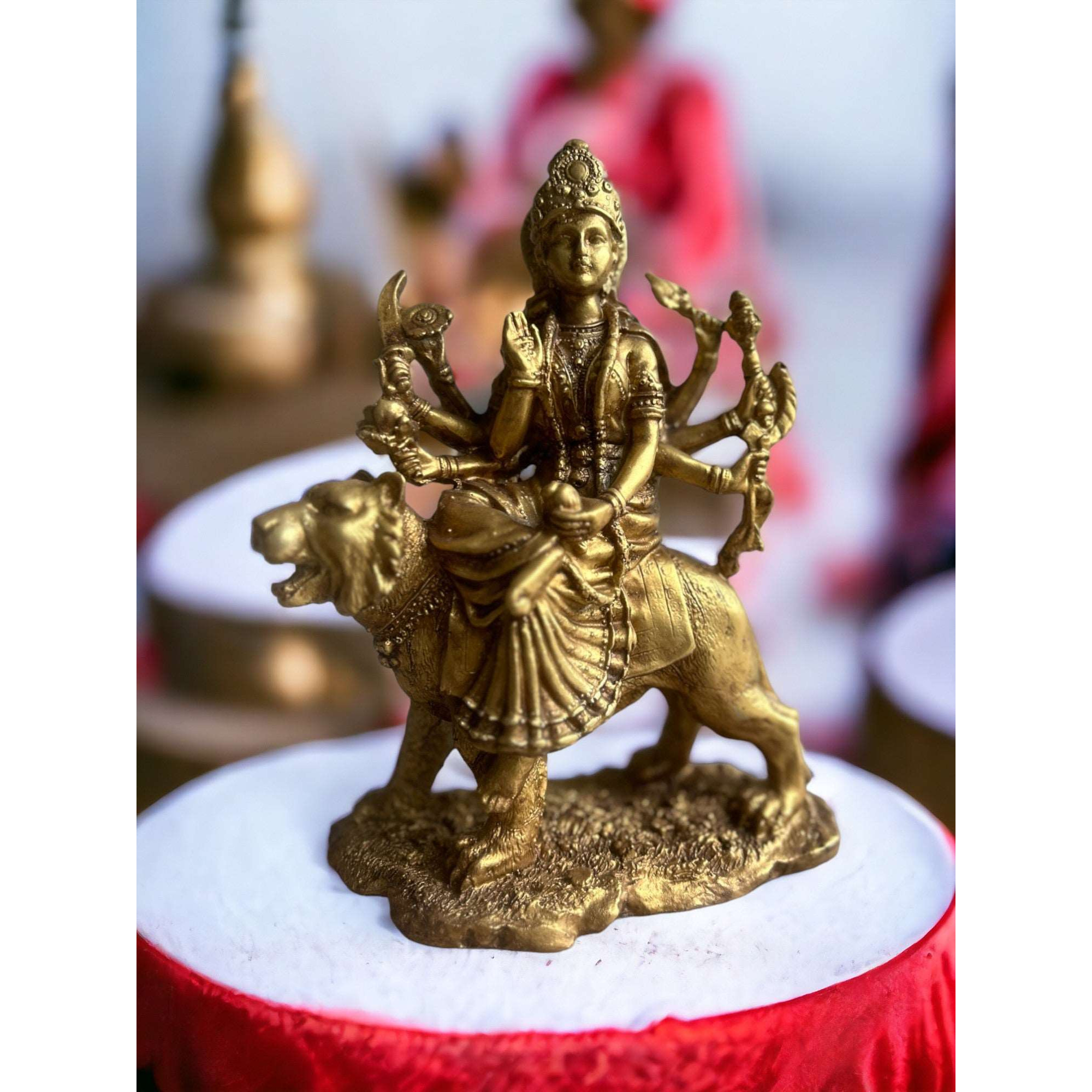Sherawali Maa Murti Hindu Divine Mother of Strength and Protection Murti