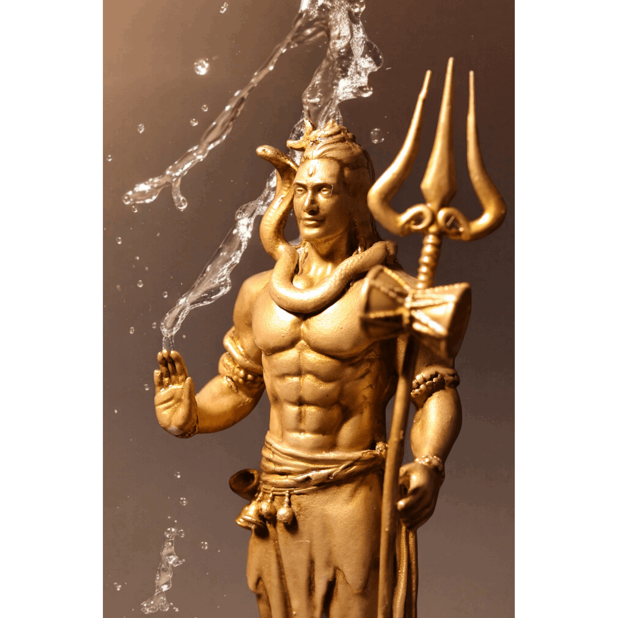 Shiv Ji Murti with Trishul - Divine Guardian