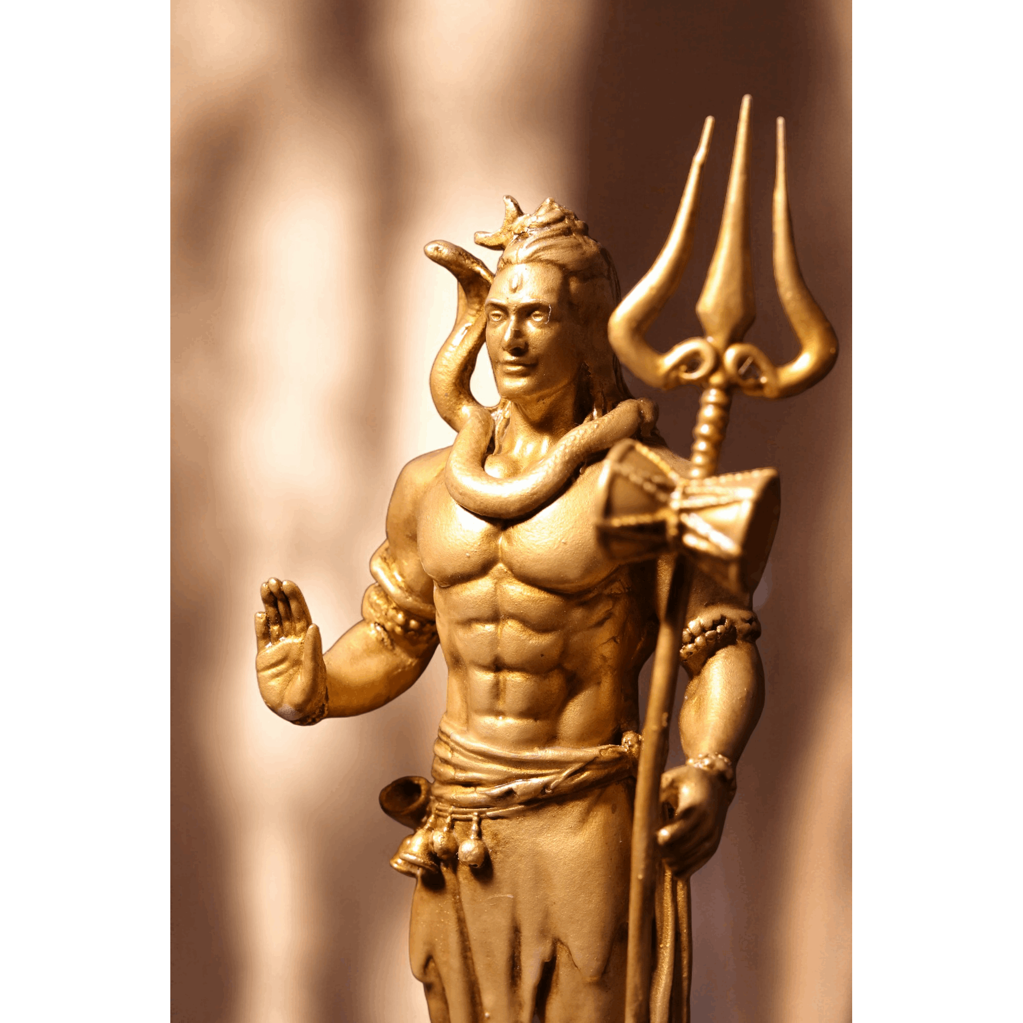 Shiv Ji Murti with Trishul - Divine Guardian