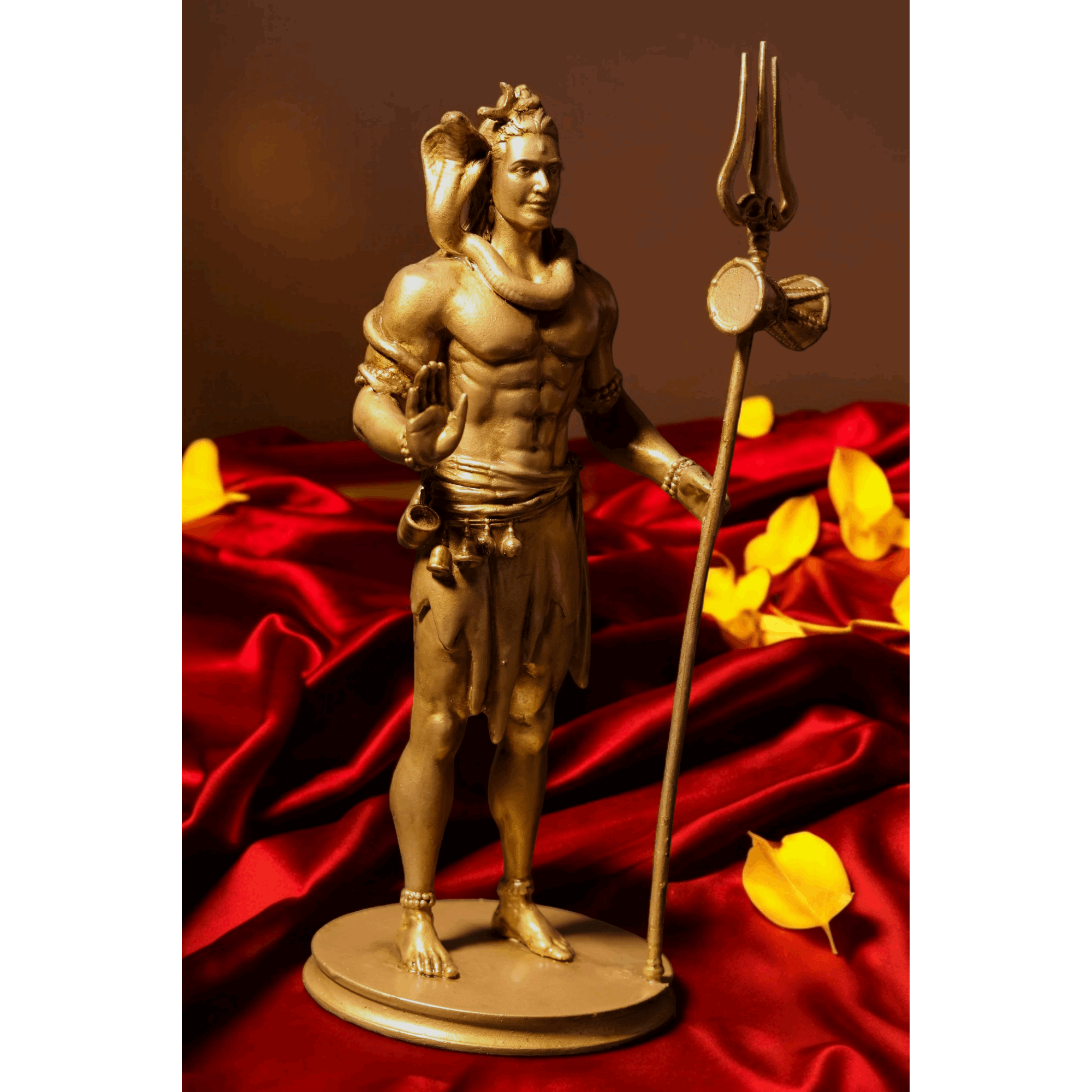 Shiv Ji Murti with Trishul - Divine Guardian