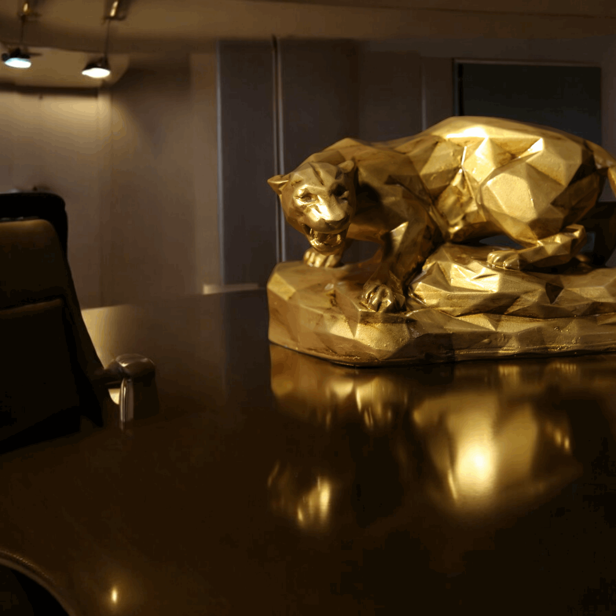 Panther On Mountain - Sleek and Stylish Decor for home and office.