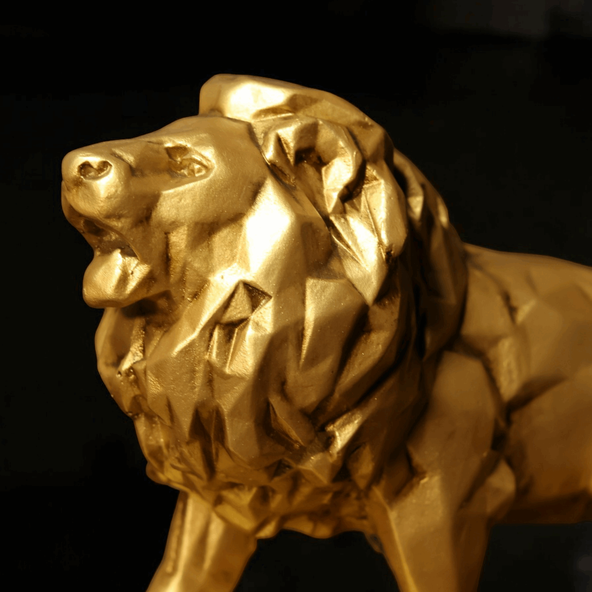 Lion On Rock - Majestic Wildlife Home Dcor