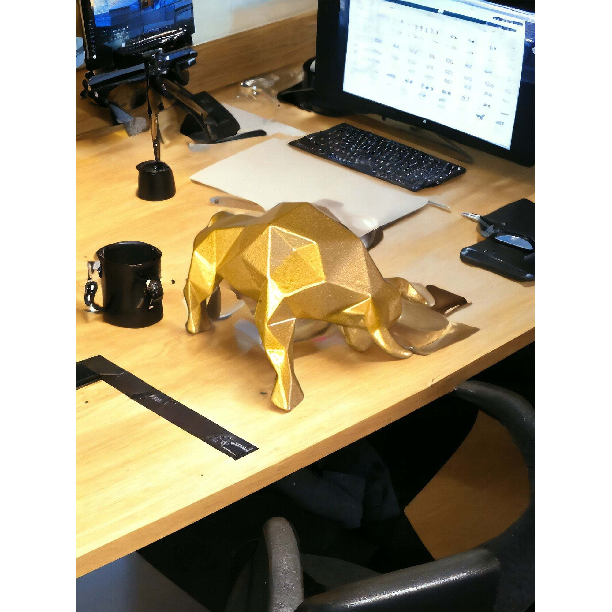 Bull For Home and Office Decor  Symbol of Strength for Your Workspace