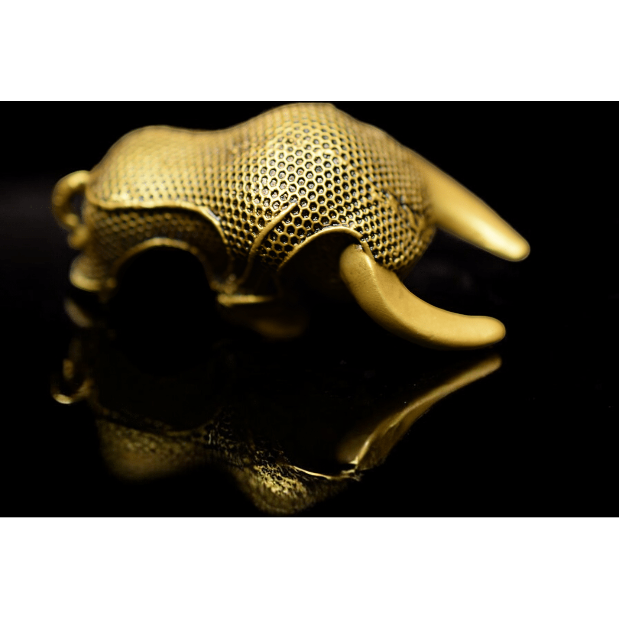 Bull Geometrical Sculpture  Symbol of Strength, Prosperity, and Ambition