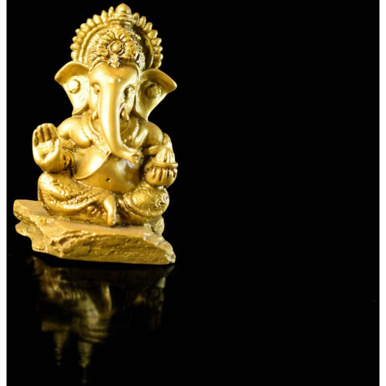Ganesh ji Murti 3 inch (Ganpati Bappa)- Car dashboard