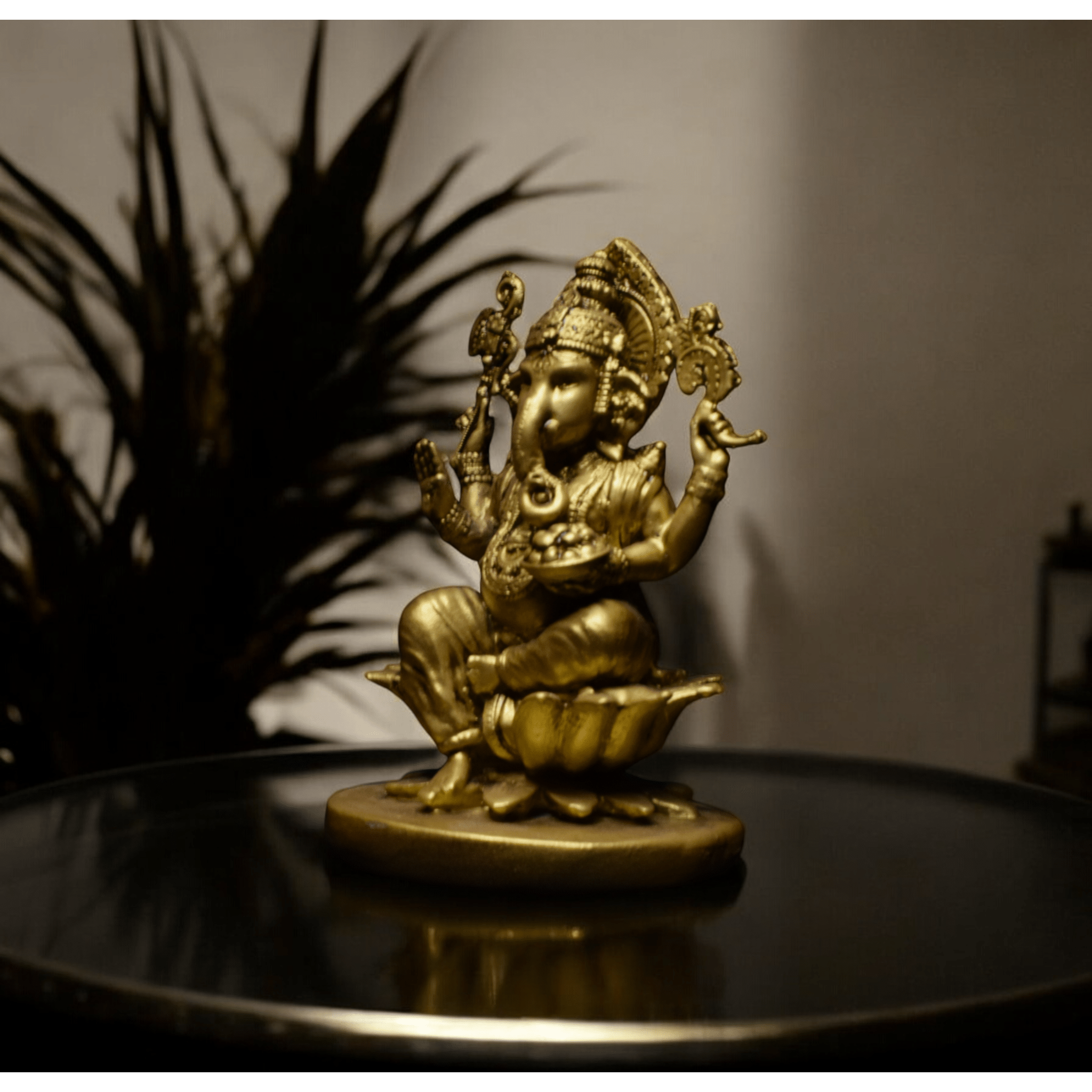 Ganesh Ji On Lotus -Office decor
