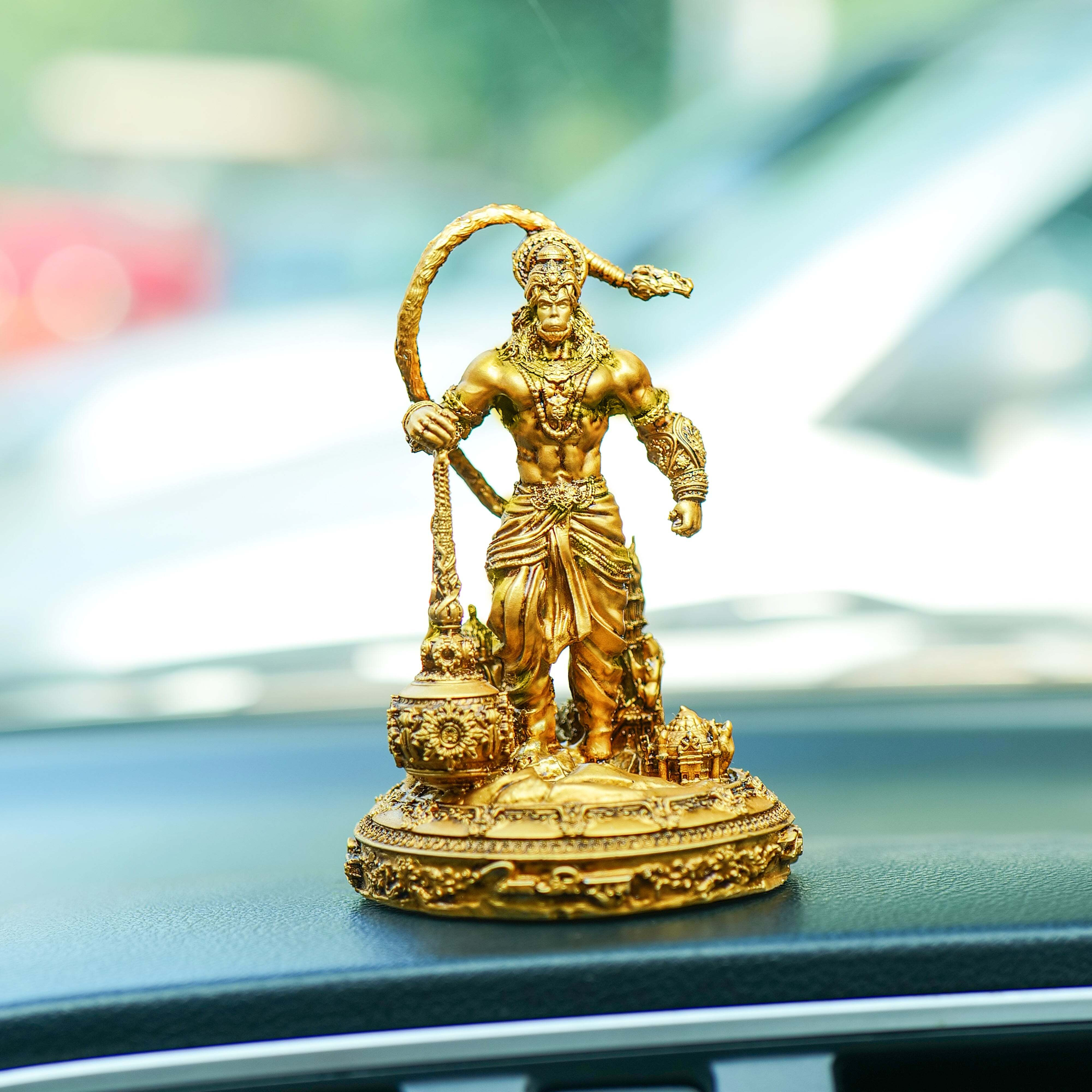 Hanuman Ji Lanka Dahan Car Dashboard Murti - Divine Protection & Energy