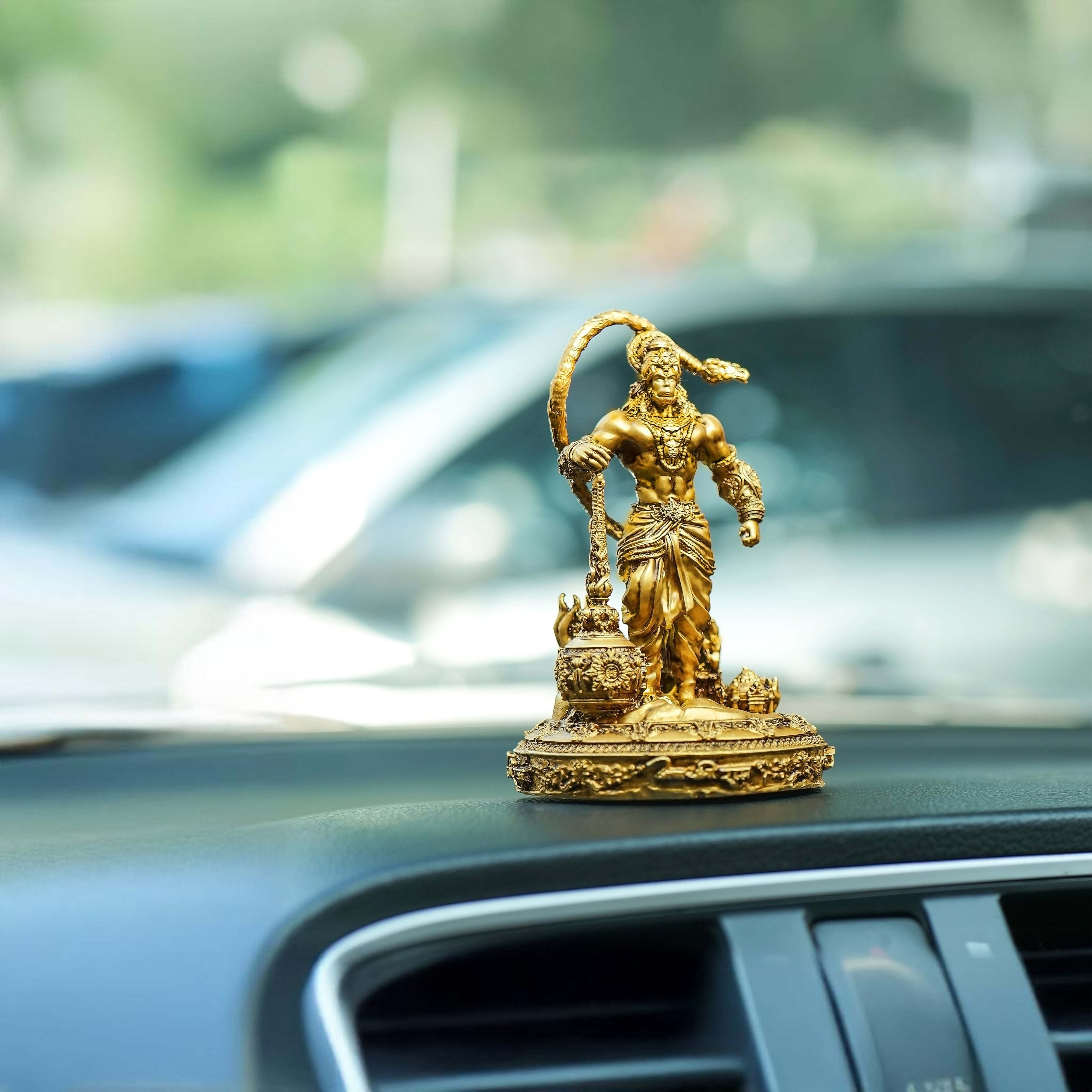 Hanuman Ji Lanka Dahan Car Dashboard Murti - Divine Protection & Energy