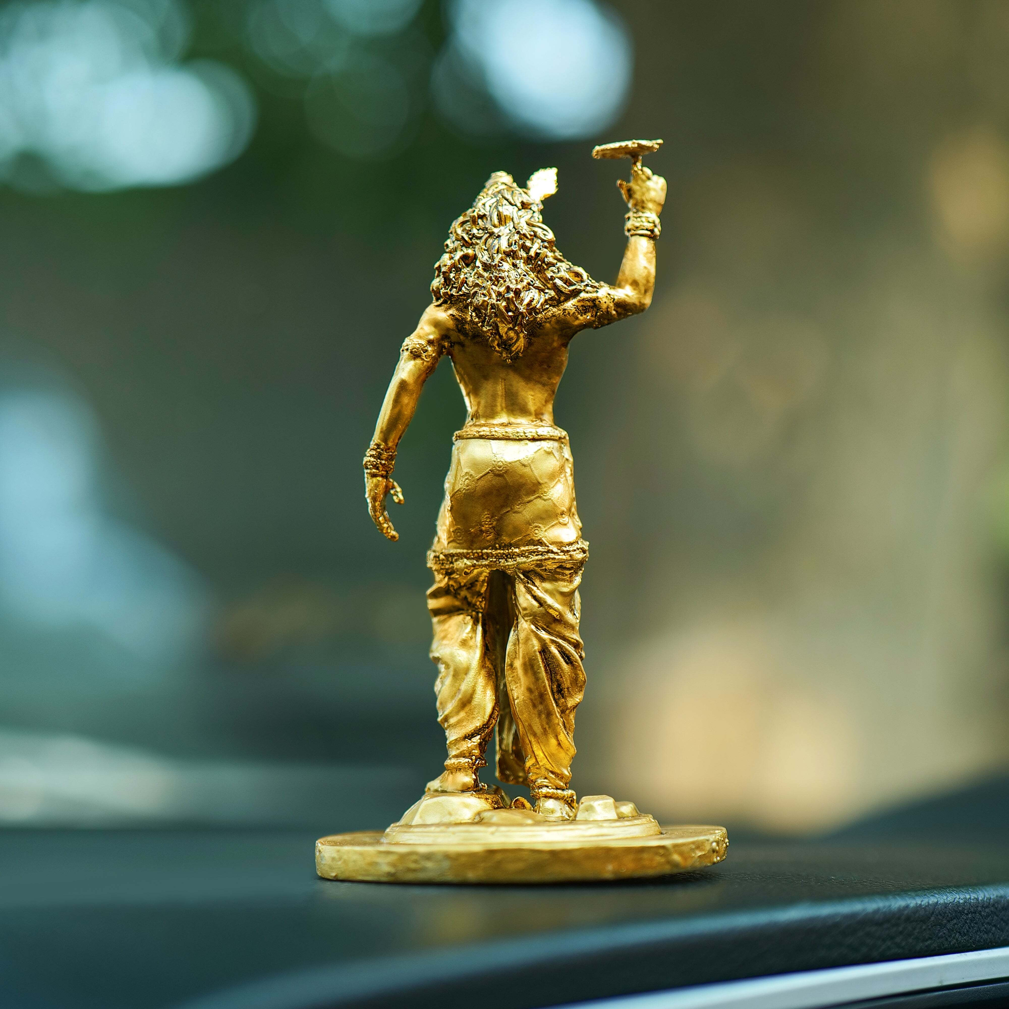 Shree Krishna Ji Chakra Murti for Car Dashboard  Divine Protection & Positive Energy